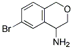 6-BROMO-3,4-DIHYDRO-1H-ISOCHROMEN-4-AMINE 结构式