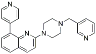 8-PYRIDIN-4-YL-2-[4-(PYRIDIN-3-YLMETHYL)PIPERAZIN-1-YL]QUINOLINE 结构式