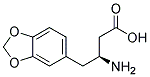 (S)-3-Amino-4-(benzo[d][1,3]dioxol-5-yl)butanoic acid 结构式