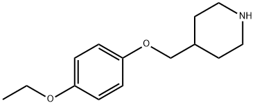 4-[(4-ETHOXYPHENOXY)METHYL]PIPERIDINE 结构式