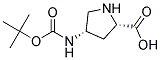 (2S,4S)-4-BOC-AMINO PYRROLIDINE-2-CARBOXYLIC ACID 结构式