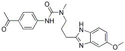 N'-(4-ACETYLPHENYL)-N-[3-(5-METHOXY-1H-BENZIMIDAZOL-2-YL)PROPYL]-N-METHYLUREA 结构式