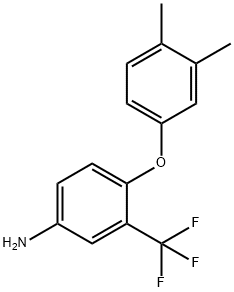 4-(3,4-DIMETHYLPHENOXY)-3-(TRIFLUOROMETHYL)ANILINE 结构式