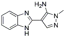 4-(1H-Benzimidazol-2-yl)-1-methyl-1H-pyrazol-5-amine 结构式