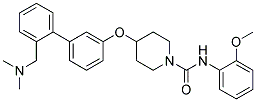 4-((2'-[(DIMETHYLAMINO)METHYL]BIPHENYL-3-YL)OXY)-N-(2-METHOXYPHENYL)PIPERIDINE-1-CARBOXAMIDE 结构式