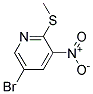 5-BROMO-2-METHYLSULFANYL-3-NITRO-PYRIDINE 结构式