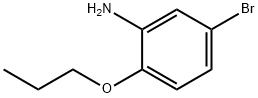 5-溴-2-丙氧基苯胺 结构式