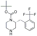 (R)-2-(2-TRIFLUOROMETHYL-BENZYL)-PIPERAZINE-1-CARBOXYLIC ACID TERT-BUTYL ESTER 结构式