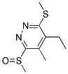 4-ETHYL-6-METHANESULFINYL-5-METHYL-3-METHYLSULFANYL-PYRIDAZINE 结构式