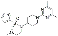 N-[1-(4,6-DIMETHYLPYRIMIDIN-2-YL)PIPERIDIN-4-YL]-N-(2-METHOXYETHYL)THIOPHENE-2-SULFONAMIDE 结构式