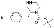 (R)-2-(4-BROMO-BENZYL)-PIPERAZINE-1-CARBOXYLIC ACID TERT-BUTYL ESTER 结构式