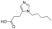 3-(3-PENTYL-3H-IMIDAZOL-4-YL)-PROPIONIC ACID 结构式