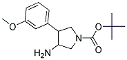 3-AMINO-4-(3-METHOXYPHENYL)-1-BOC-PYRROLIDINE 结构式