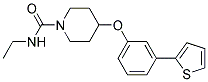 N-ETHYL-4-[3-(2-THIENYL)PHENOXY]PIPERIDINE-1-CARBOXAMIDE 结构式