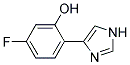 5-FLUORO-2-(1H-IMIDAZOL-4-YL)-PHENOL 结构式