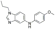 (4-METHOXY-PHENYL)-(1-PROPYL-1H-BENZOIMIDAZOL-5-YL)-AMINE 结构式