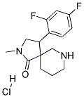 4-(2,4-DIFLUOROPHENYL)-2-METHYL-2,7-DIAZASPIRO[4.5]DECAN-1-ONE HYDROCHLORIDE 结构式