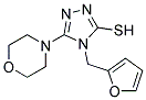 4-(2-FURYLMETHYL)-5-MORPHOLIN-4-YL-4H-1,2,4-TRIAZOLE-3-THIOL 结构式