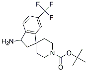 TERT-BUTYL 3-AMINO-6-(TRIFLUOROMETHYL)-2,3-DIHYDROSPIRO[INDENE-1,4'-PIPERIDINE]-1'-CARBOXYLATE 结构式