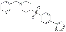 3-[(4-([4-(2-THIENYL)PHENYL]SULFONYL)PIPERIDIN-1-YL)METHYL]PYRIDINE 结构式