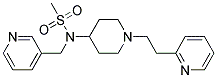 N-[1-(2-PYRIDIN-2-YLETHYL)PIPERIDIN-4-YL]-N-(PYRIDIN-3-YLMETHYL)METHANESULFONAMIDE 结构式