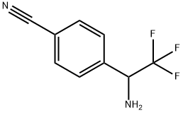 4-(1-氨基-2,2,2-三氟乙基)苯甲腈 结构式