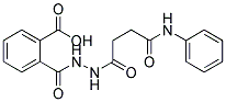 2-[N'-(3-PHENYLCARBAMOYL-PROPIONYL)-HYDRAZINOCARBONYL]-BENZOIC ACID 结构式