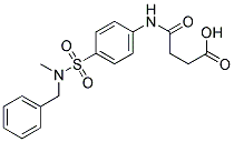 N-[4-(BENZYL-METHYL-SULFAMOYL)-PHENYL]-SUCCINAMIC ACID 结构式