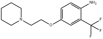 4-[2-(1-PIPERIDINYL)ETHOXY]-2-(TRIFLUOROMETHYL)-PHENYLAMINE 结构式