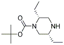 (2R,5R)-2,5-DIETHYL-PIPERAZINE-1-CARBOXYLIC ACID TERT-BUTYL ESTER 结构式