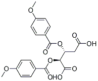 (2S,3R)-2,3-BIS(4-METHOXYBENZOYLOXY)PENTANEDIOIC ACID 结构式