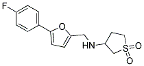 N-([5-(4-FLUOROPHENYL)-2-FURYL]METHYL)TETRAHYDROTHIOPHEN-3-AMINE 1,1-DIOXIDE 结构式