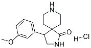 4-(3-METHOXYPHENYL)-2,8-DIAZASPIRO[4.5]DECAN-1-ONE HYDROCHLORIDE 结构式