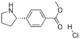 (S)-METHYL 4-(PYRROLIDIN-2-YL)BENZOATE HYDROCHLORIDE 结构式