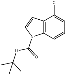 1-BOC-4-CHLOROINDOLE 结构式