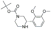 (S)-3-(2,3-DIMETHOXY-PHENYL)-PIPERAZINE-1-CARBOXYLIC ACID TERT-BUTYL ESTER 结构式
