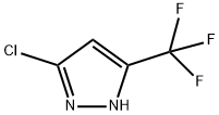 5-氯-3-三氟甲基-1H-吡唑 结构式