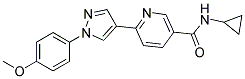 N-Cyclopropyl-6-[1-(4-methoxyphenyl)-1H-pyrazol-4-yl]nicotinamide 结构式