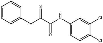 N-(3,4-DICHLOROPHENYL)-3-PHENYL-2-THIOXOPROPANAMIDE 结构式