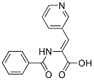 (Z)-2-BENZOYLAMINO-3-PYRIDIN-3-YL-ACRYLIC ACID 结构式