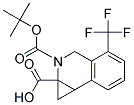 2-(TERT-BUTOXYCARBONYL)-4-(TRIFLUOROMETHYL)-1A,2,3,7B-TETRAHYDRO-1H-CYCLOPROPA[C]ISOQUINOLINE-1A-CARBOXYLIC ACID 结构式