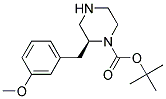 (S)-2-(3-METHOXY-BENZYL)-PIPERAZINE-1-CARBOXYLIC ACID TERT-BUTYL ESTER 结构式