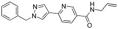 N-ALLYL-6-(1-BENZYL-1H-PYRAZOL-4-YL)NICOTINAMIDE 结构式