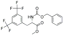 (S)-2-BENZYLOXYCARBONYLAMINO-3-(3,5-BIS-TRIFLUOROMETHYL-PHENYL)-PROPIONIC ACID METHYL ESTER 结构式