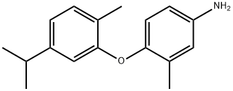 4-(5-ISOPROPYL-2-METHYLPHENOXY)-3-METHYLANILINE 结构式