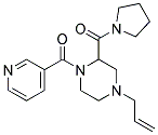 4-ALLYL-1-(PYRIDIN-3-YLCARBONYL)-2-(PYRROLIDIN-1-YLCARBONYL)PIPERAZINE 结构式