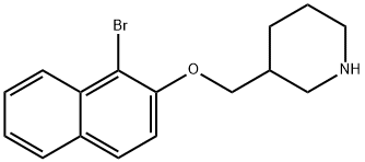 3-([(1-BROMO-2-NAPHTHYL)OXY]METHYL)PIPERIDINE 结构式
