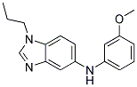 (3-METHOXY-PHENYL)-(1-PROPYL-1H-BENZOIMIDAZOL-5-YL)-AMINE 结构式