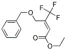 (E)-3-BENZYLOXYMETHYL-4,4,4-TRIFLUORO-BUT-2-ENOIC ACID ETHYL ESTER 结构式