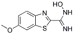 N-HYDROXY-6-METHOXY-BENZOTHIAZOLE-2-CARBOXAMIDINE 结构式